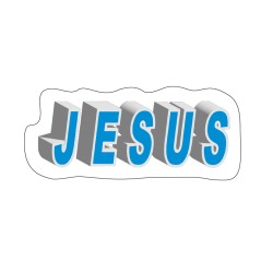 JESUS - klistremerke - 2,5x6,5 cm